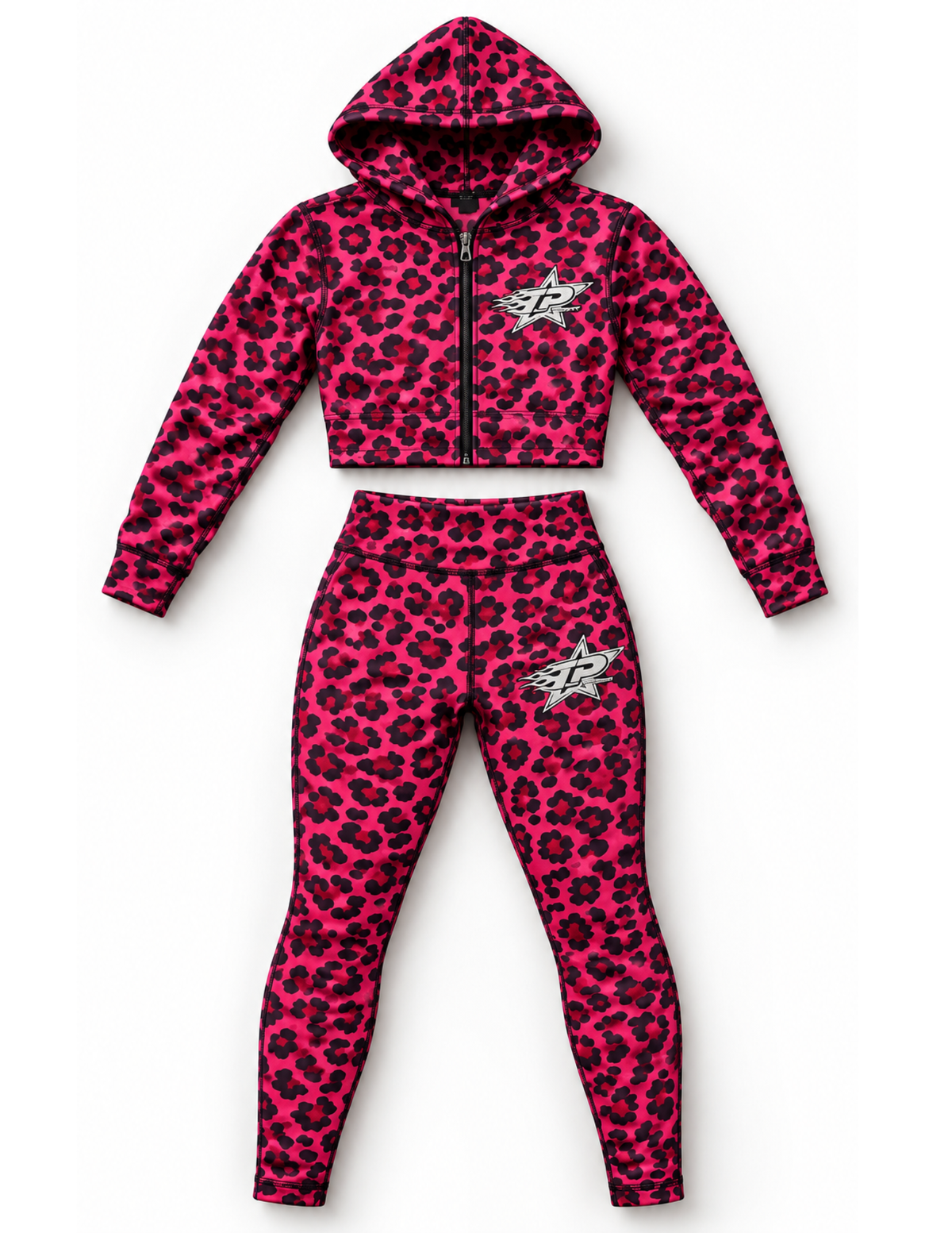 Pink leopard set