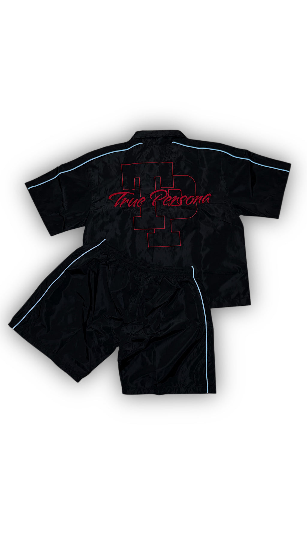 Windbreaker Set - BLACK/RED