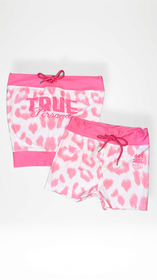 WOMENS PINK CHEETAH SUMMER SET (2 Piece set)