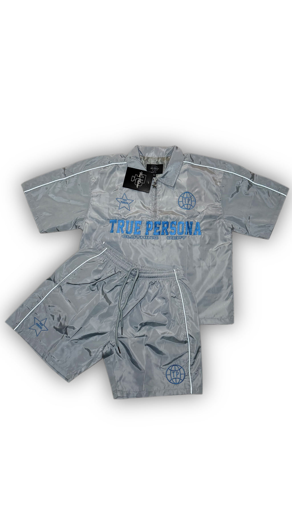 Windbreaker Set- GREY/BLUE