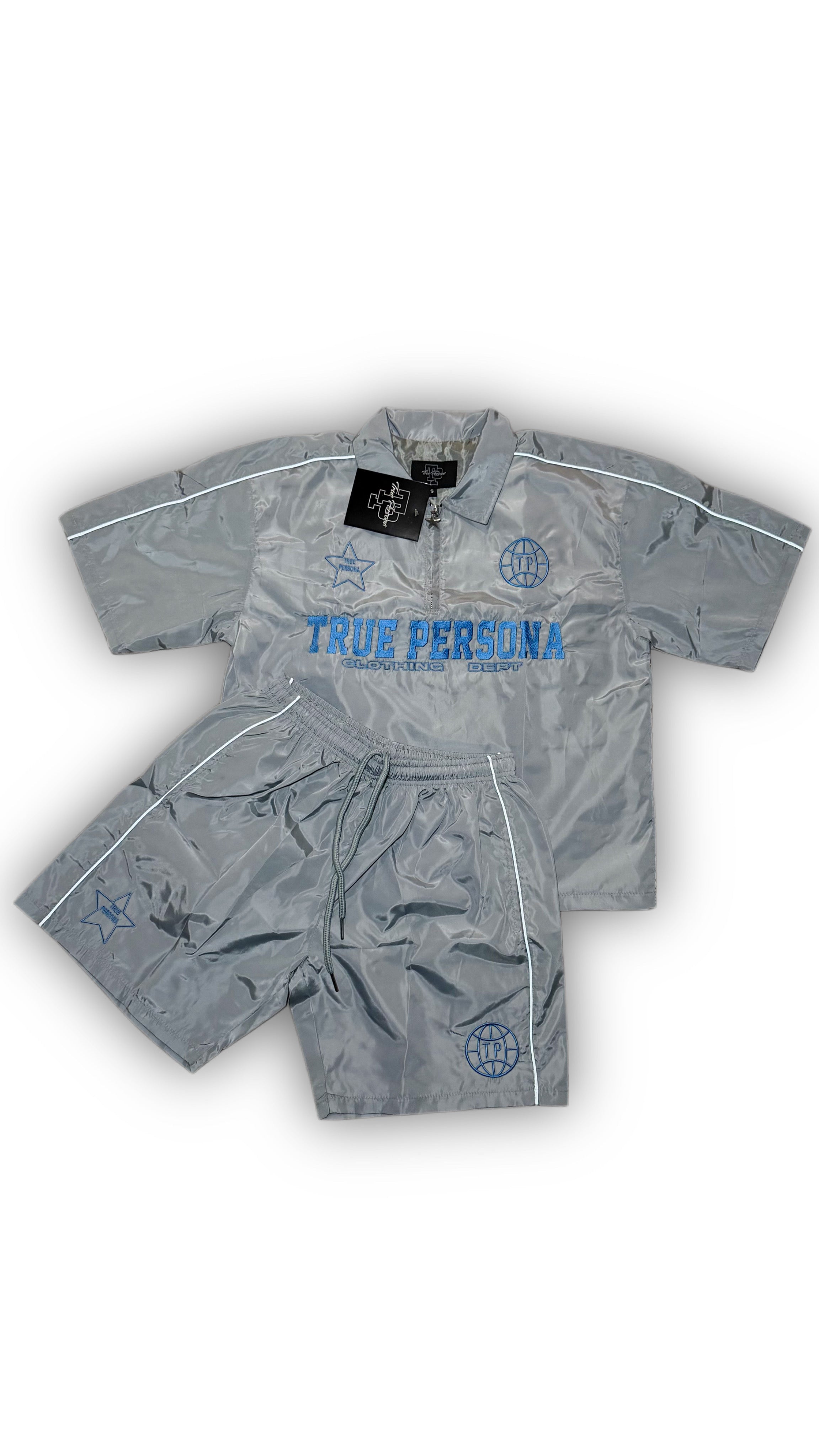 Windbreaker Set- GREY/BLUE