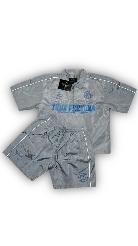 Windbreaker Set- GREY/BLUE