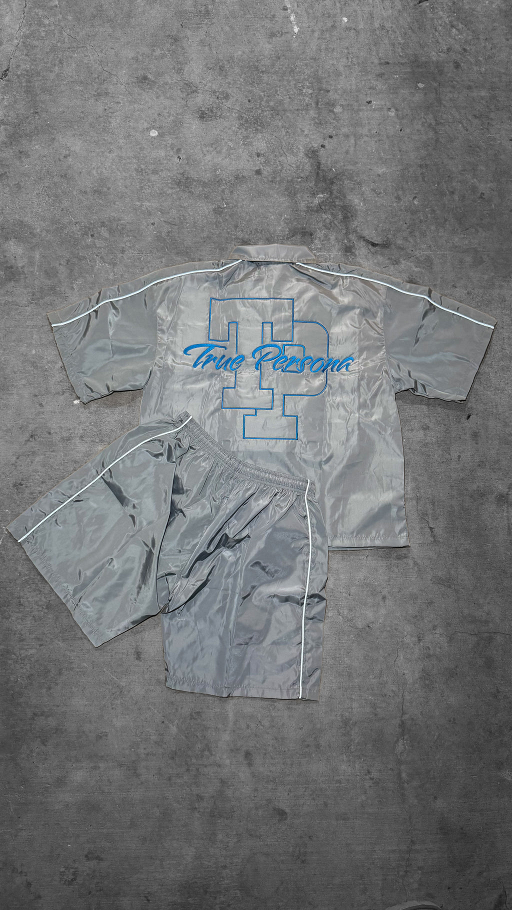 Windbreaker Set- GREY/BLUE